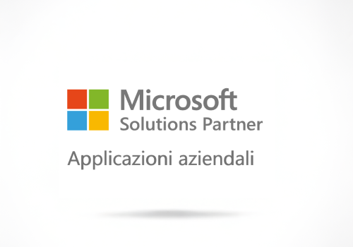 Logo a colori Solution Partner Applicazioni aziendali 500x350