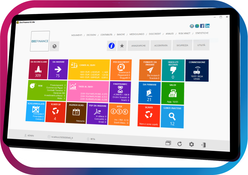 doc finance software gestione tesoreria aziendale v2